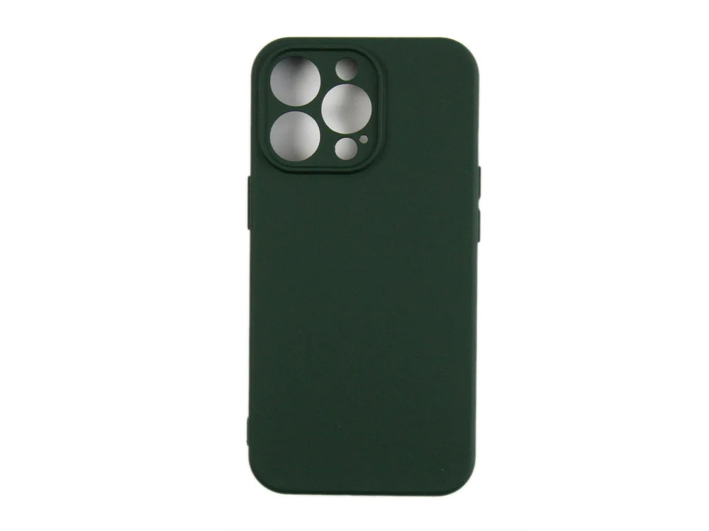 Puha TPU tok iPhone 12 Pro készülékhez (sötétzöld)