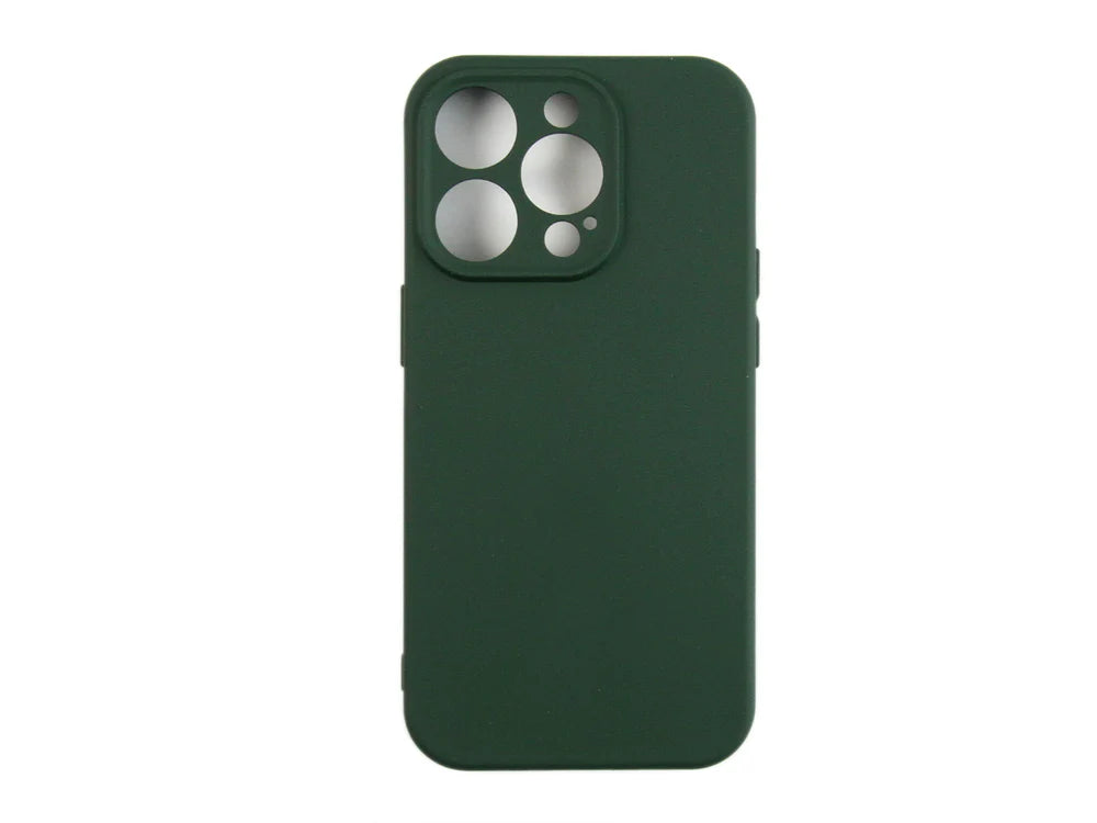 Puha TPU tok iPhone 14 Pro készülékhez (sötétzöld)