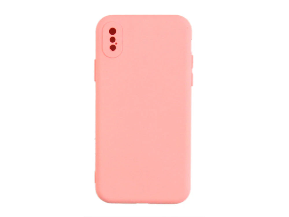 Puha TPU tok iPhone X készülékhez (Rózsaszín)