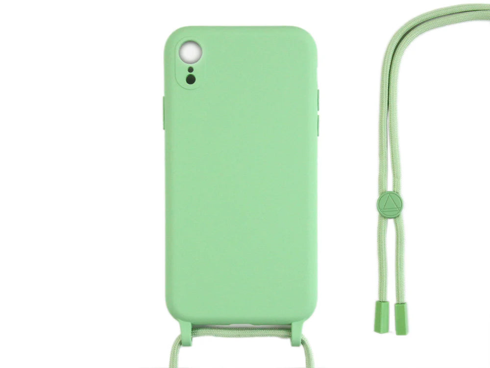 TPU tok pánttal iPhone XR-hez (világoszöld)