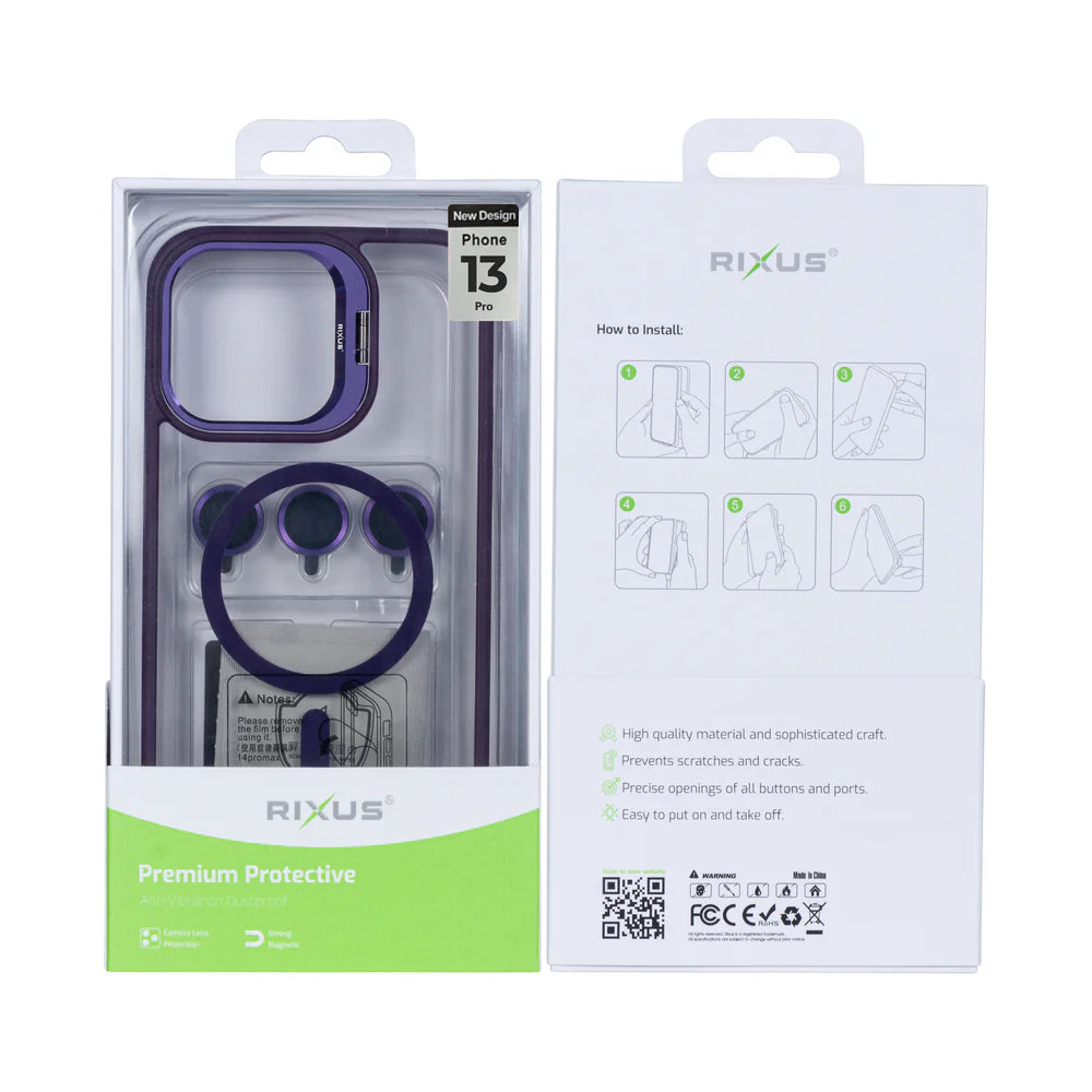 Robusztus tok MagSafe-fel iPhone 13 Pro-hoz (sötétlila)