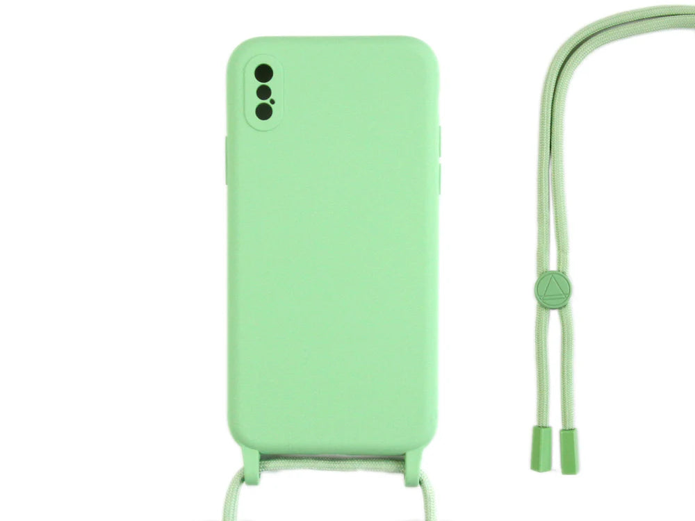 TPU tok pánttal iPhone XS-hez (világoszöld)