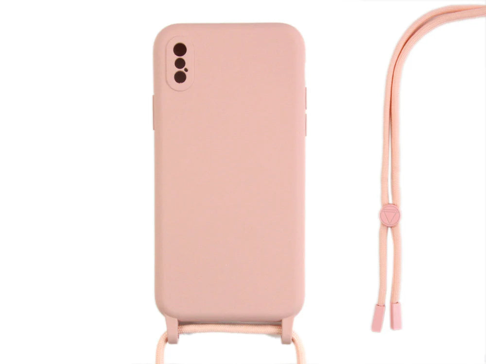 TPU tok pánttal iPhone X készülékhez (Rózsaszín)