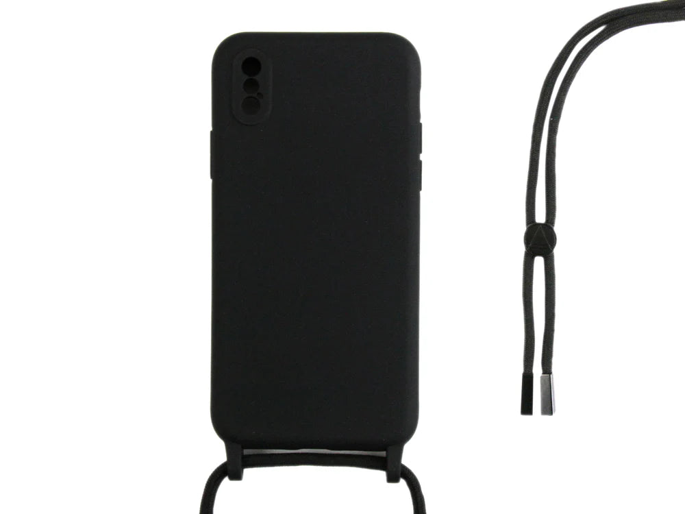 TPU tok pánttal iPhone X készülékhez (fekete)