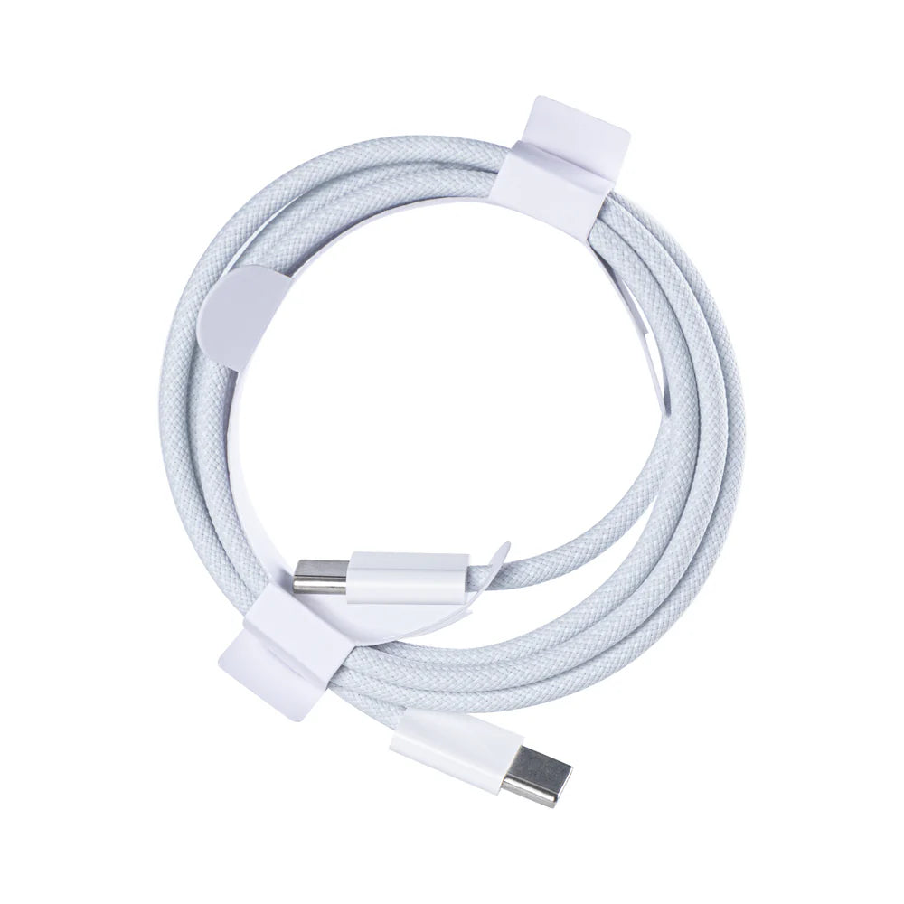 Apple USB-C – USB-C kábel, 60 W, szövött, fehér (200 cm)