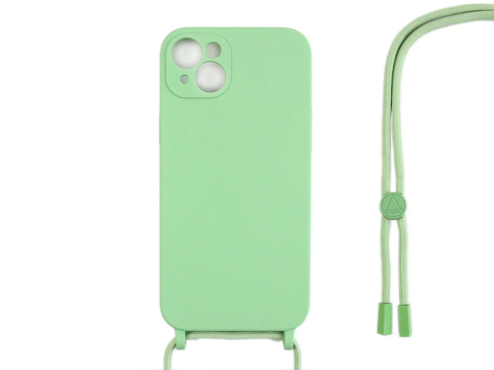 TPU tok pánttal iPhone 14-hez (világoszöld)