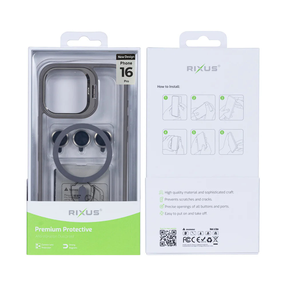 Robusztus tok Magsafe-tel iPhone 16 Pro-hoz (titánszürke)
