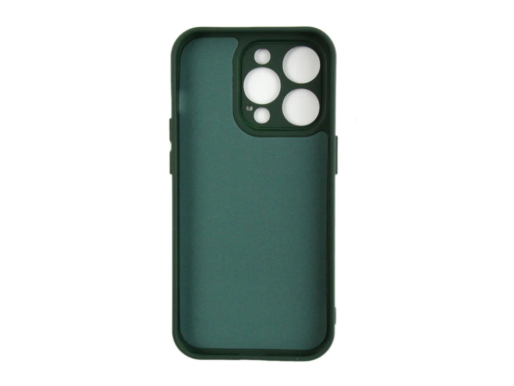 Puha TPU tok iPhone 14 Pro készülékhez (sötétzöld)
