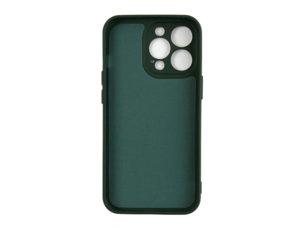 Puha TPU tok iPhone 12 Pro készülékhez (sötétzöld)