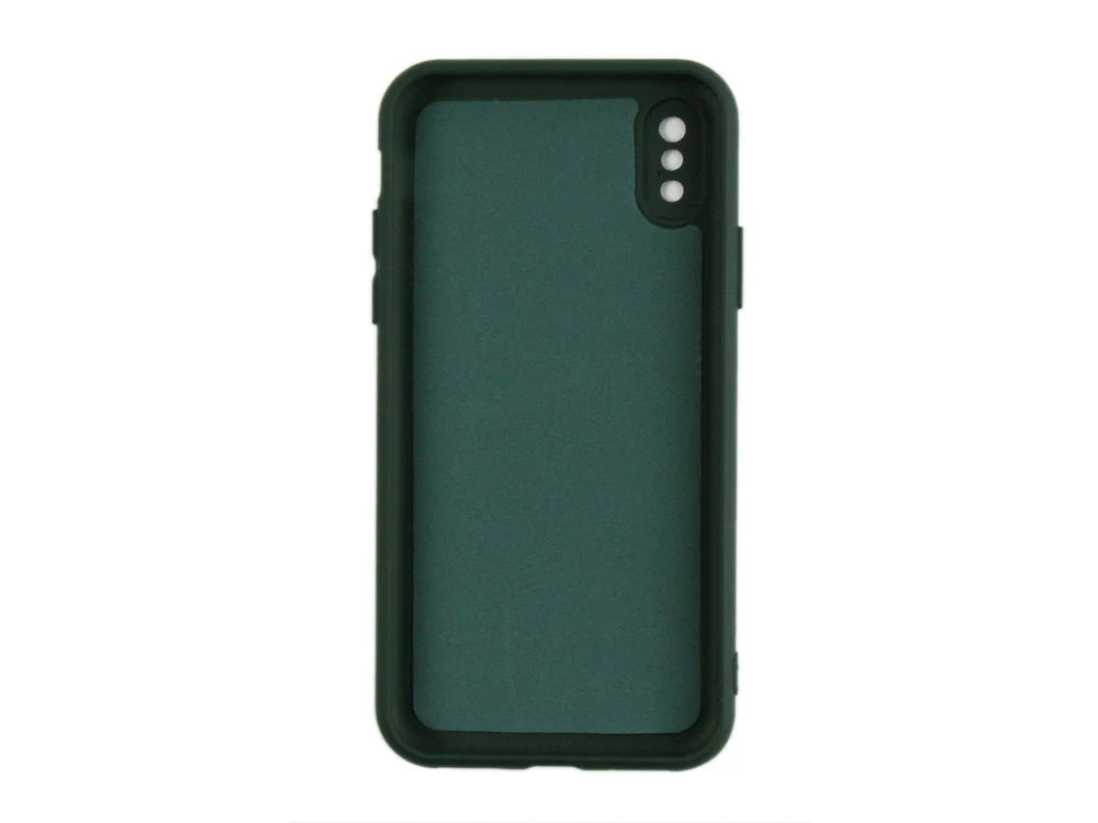 Puha TPU tok iPhone XS-hez (sötétzöld)