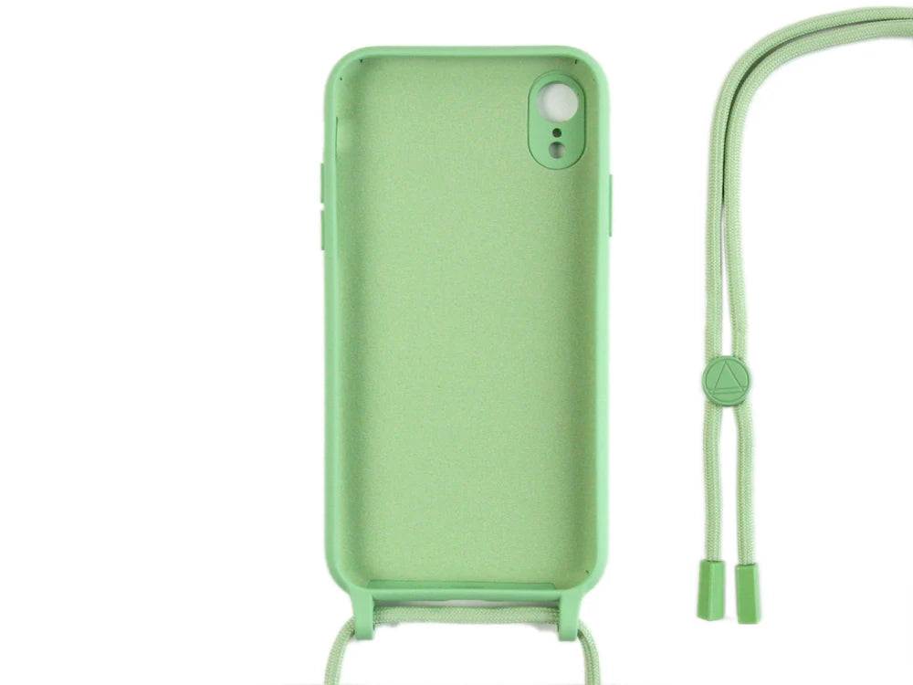 TPU tok pánttal iPhone XR-hez (világoszöld)