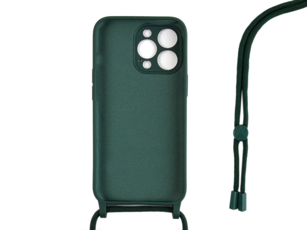 TPU tok szíjjal iPhone 12 Pro készülékhez (sötétzöld)