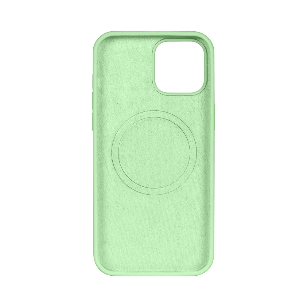 Puha TPU tok Magsafe-fel iPhone 13 Mini készülékhez (világoszöld)