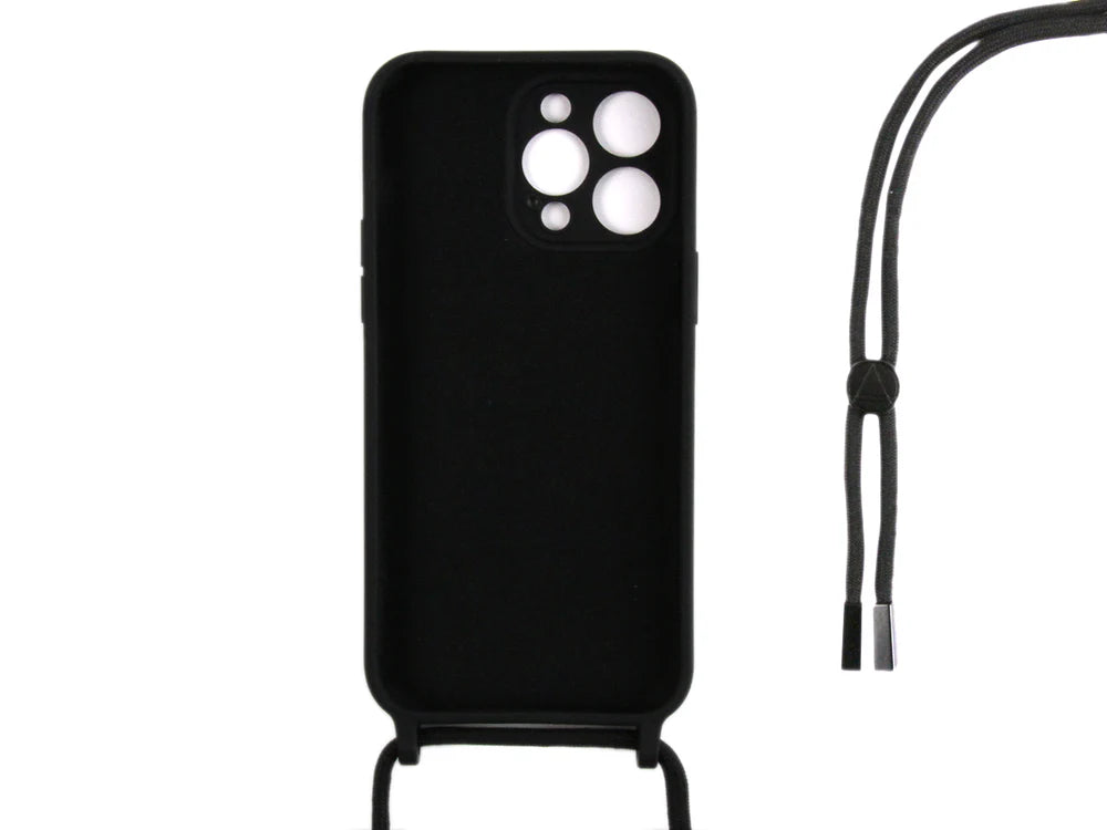 TPU tok pánttal iPhone 12 Pro telefonhoz (fekete)