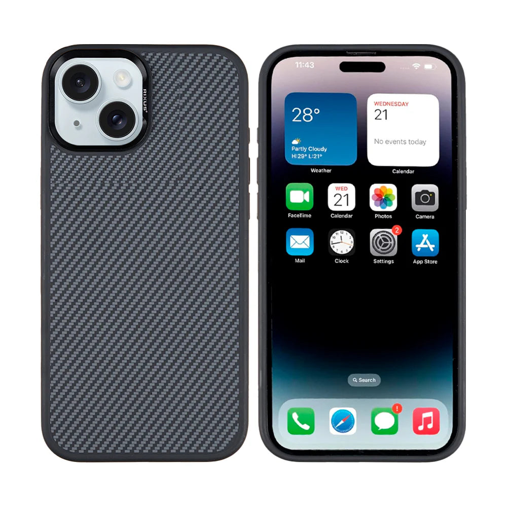 Carbon tok Magsafe-tel iPhone 15-höz (Titanium Black)