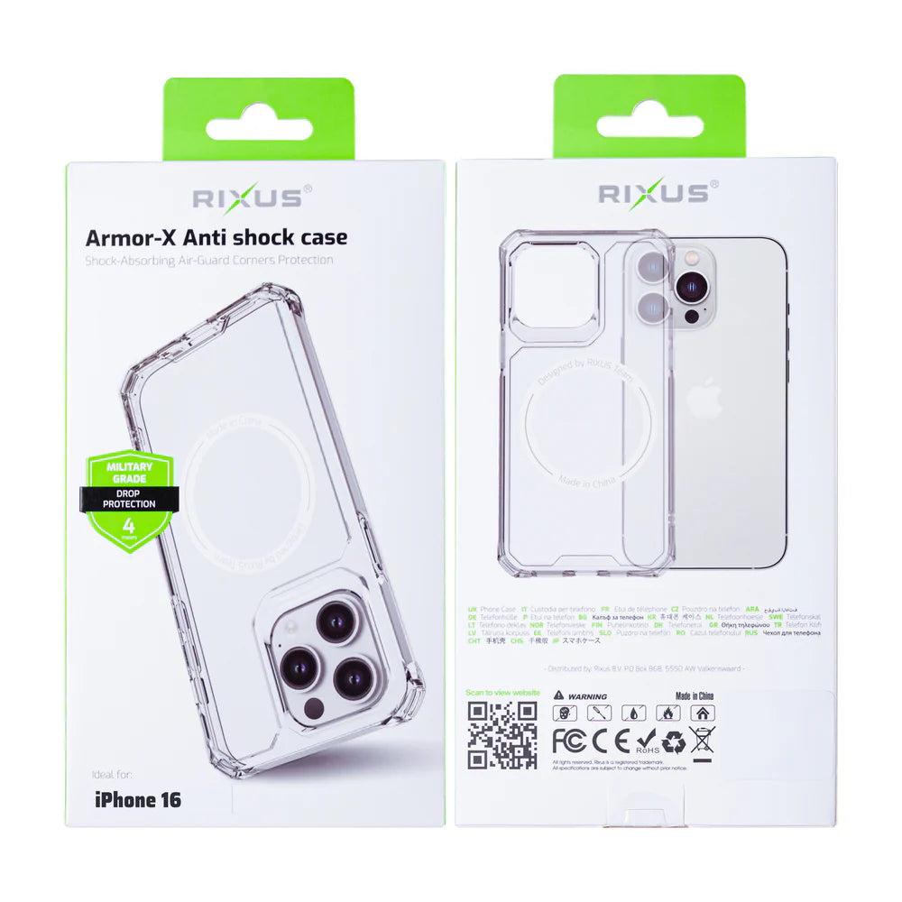 Anti Shock tok iPhone 16 telefonhoz MagSafe-tel (átlátszó)