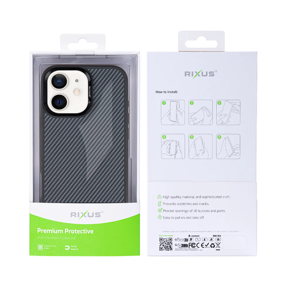 Carbon Magsafe tok iPhone 11 készülékhez (Titanium Black)