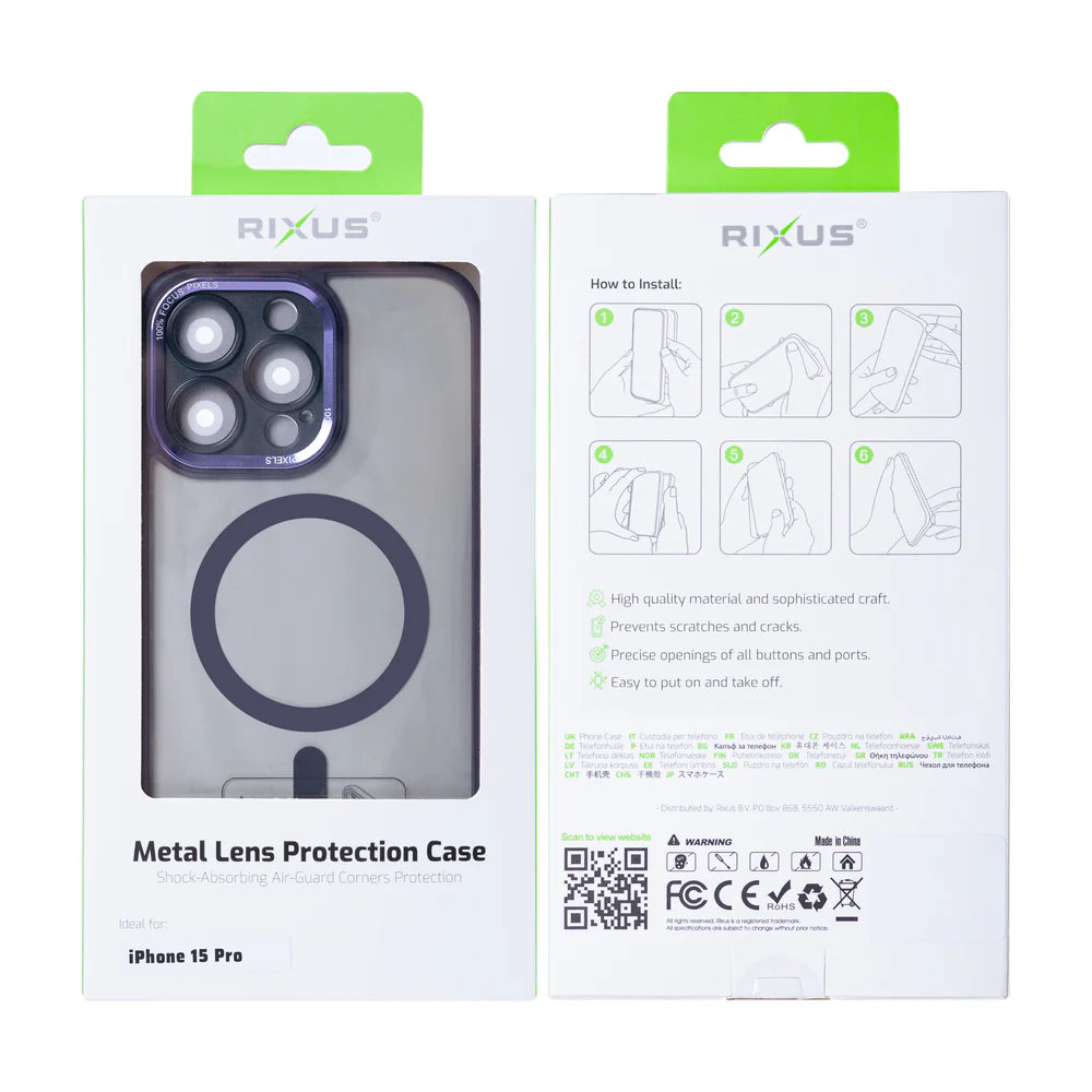 MagSafe tok iPhone 15 Pro telefonhoz (lila)