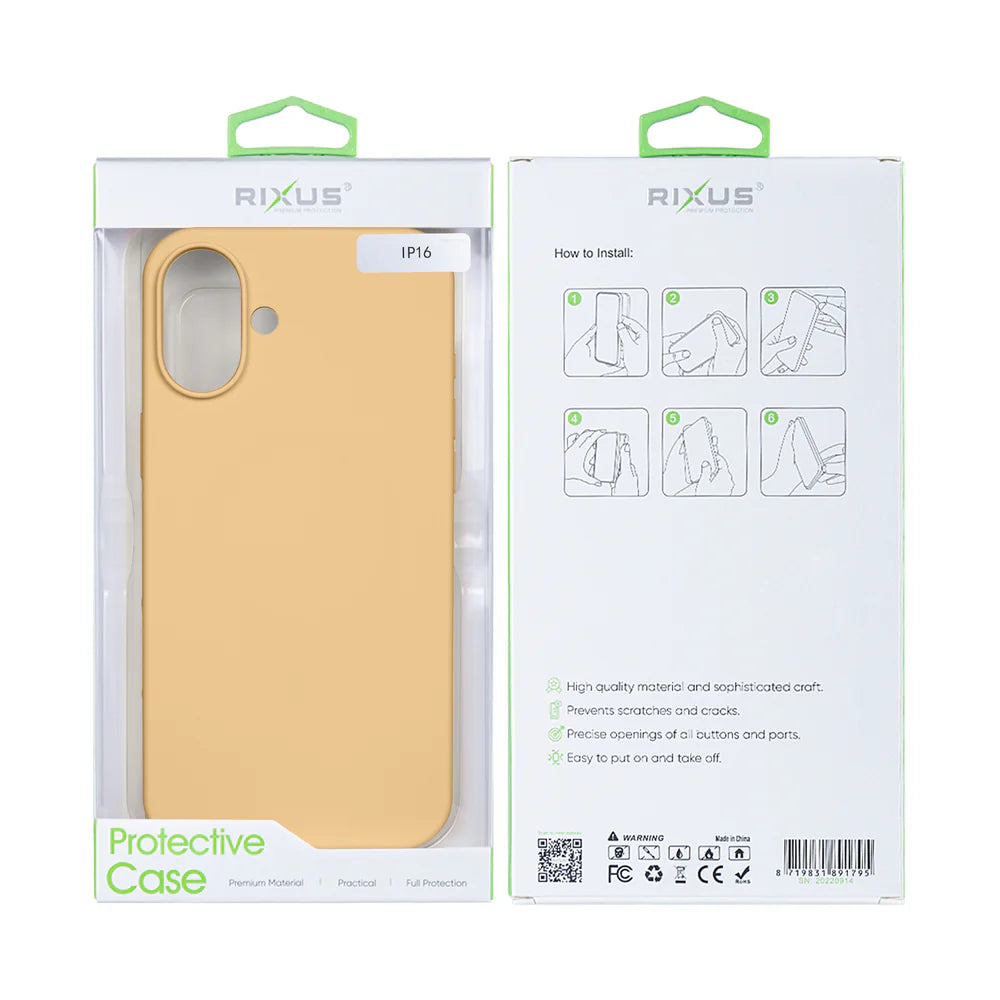 Puha TPU tok iPhone 16-hoz (arany)