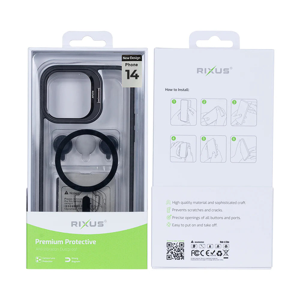 Masszív MagSafe tok iPhone 14-hez (fekete)