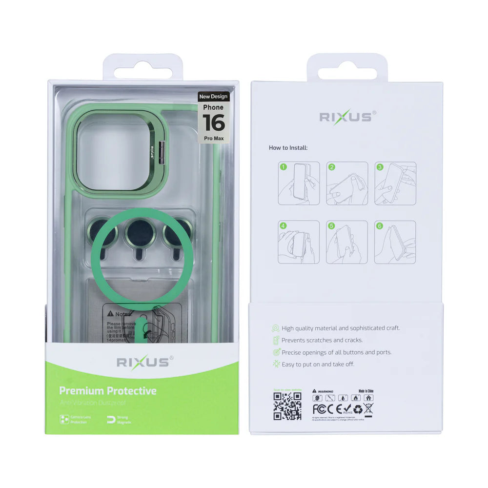 Robusztus tok MagSafe-fel iPhone 16 Pro-hoz (világoszöld)
