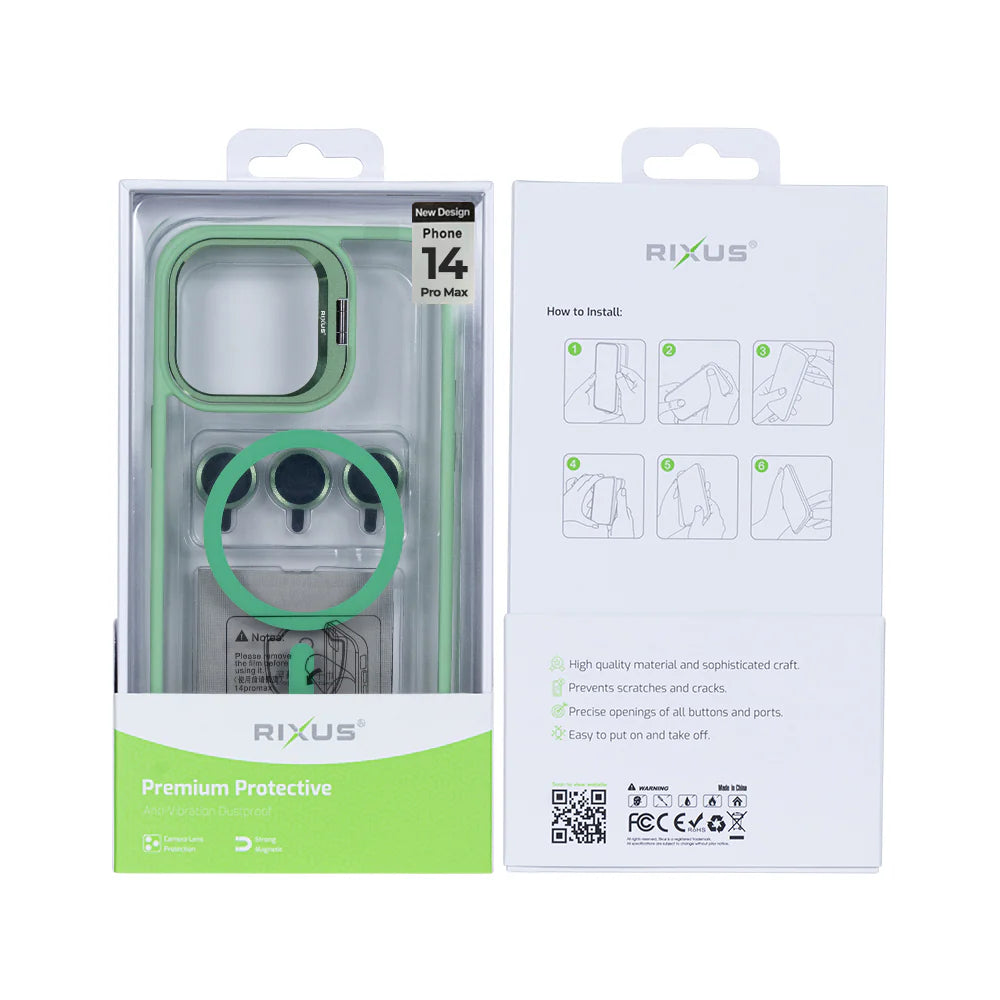 Masszív tok MagSafe-fel iPhone 14 Pro Max készülékhez (világoszöld)