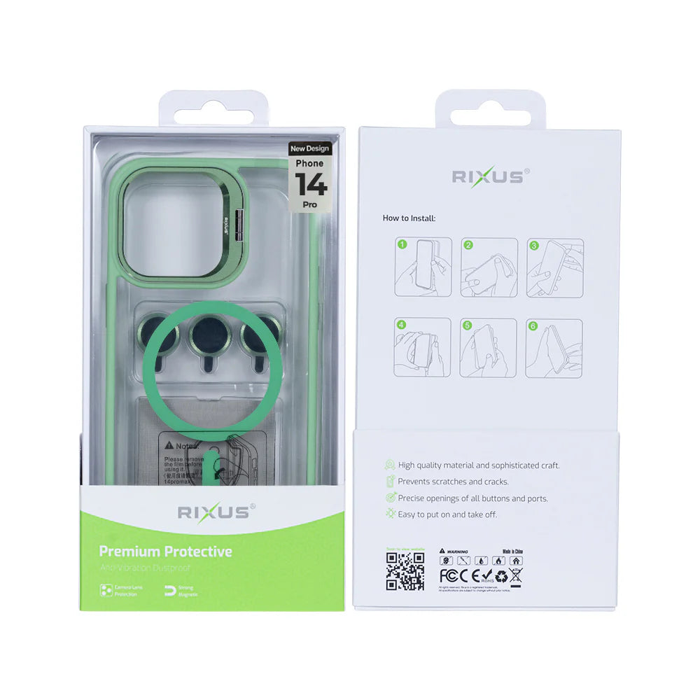Masszív MagSafe tok iPhone 14 Pro készülékhez (világoszöld)