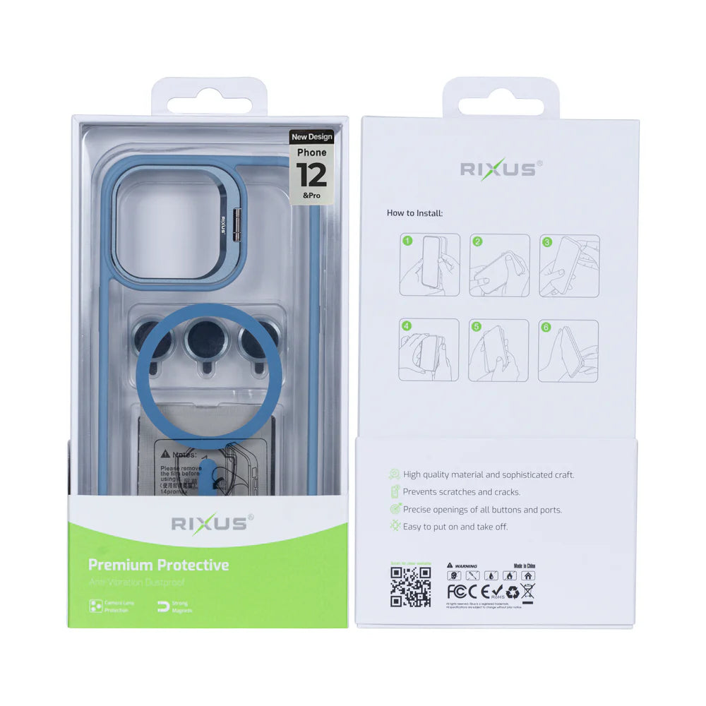 Masszív MagSafe tok iPhone 12 készülékhez (világoskék)