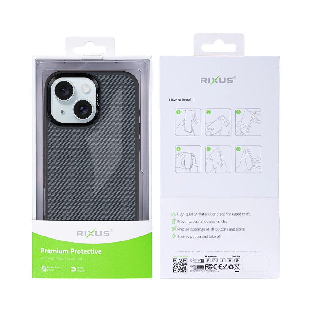 Carbon Magsafe-tel iPhone 14-hez (Titanium Black)