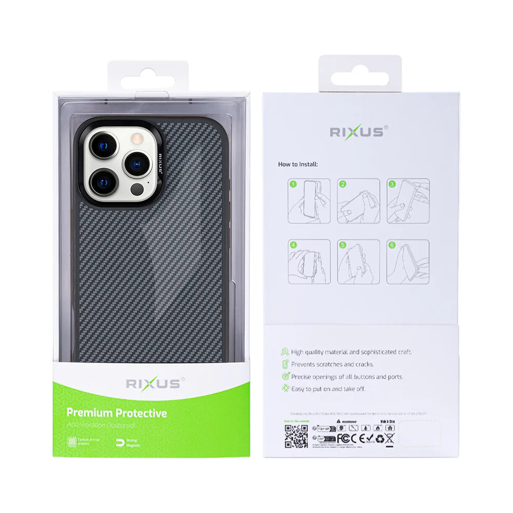 Carbon Magsafe-tel iPhone 16 Pro Max-hoz (Titanium Black)