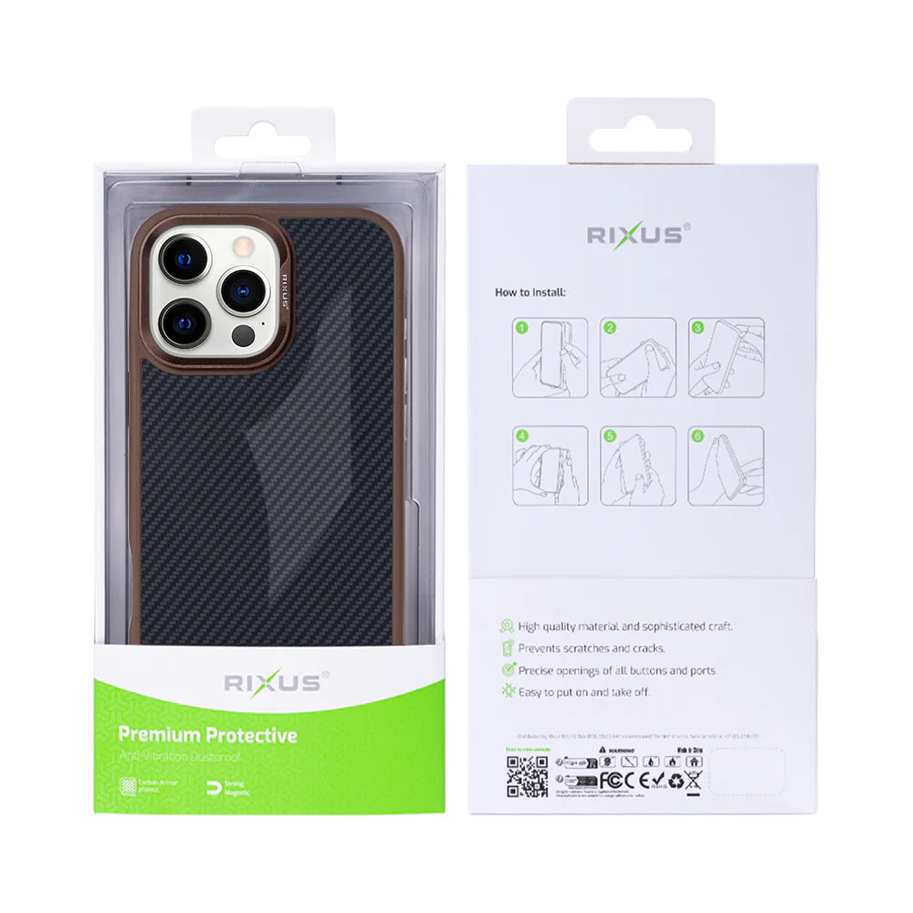 Carbon MagSafe-tel iPhone 16 Pro Max-hoz (barna)