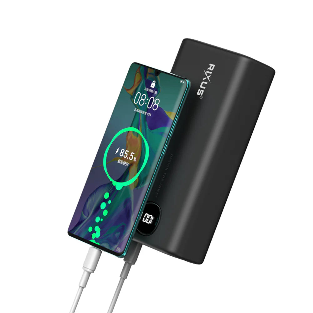 Nagy kapacitású powerbank, 40 000 mAh (fekete)