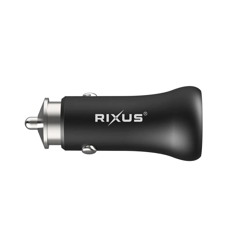 Kétportos 20 W-os USB-C autóstöltő (fekete)