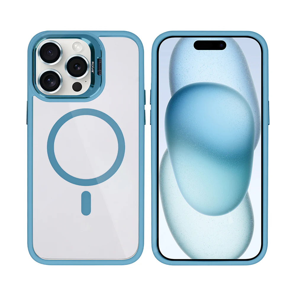Masszív Magsafe tok iPhone 15 Pro Max készülékhez (világoskék)