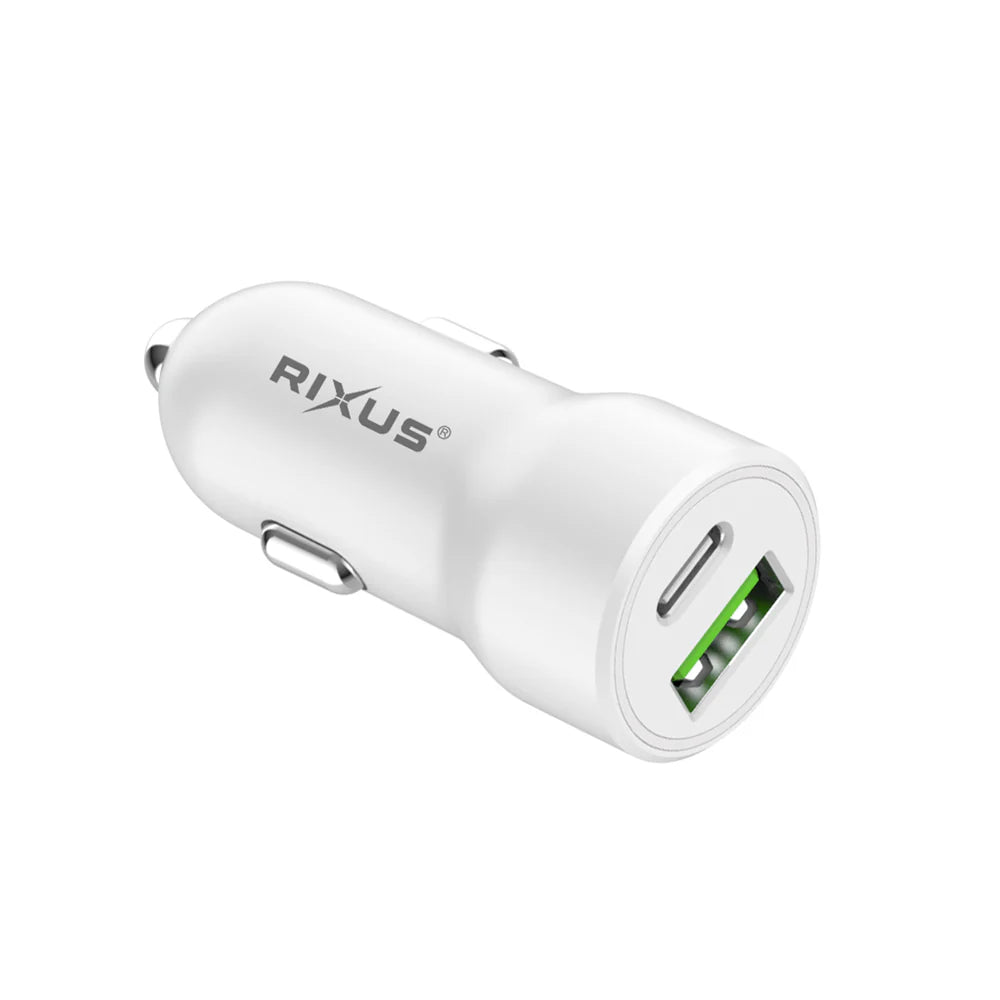 Szupergyors autóstöltő 38W (PD + QC 3.0, dupla port)