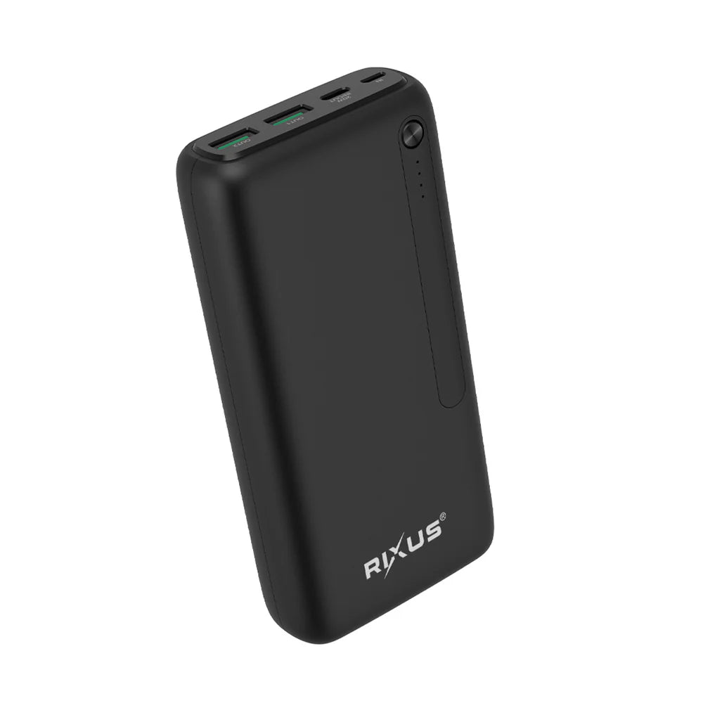 Nagy kapacitású powerbank, 30 000 mAh (fekete)