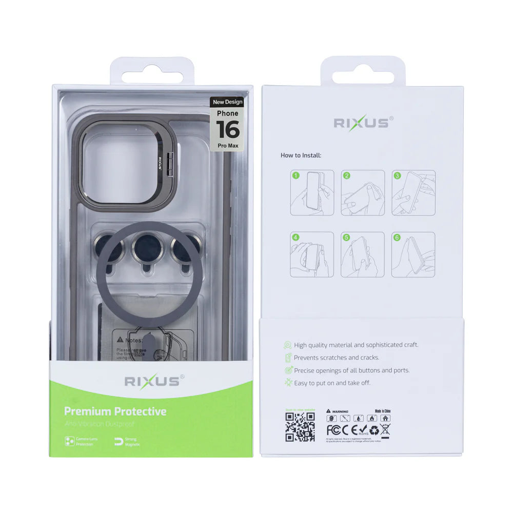 Masszív tok MagSafe-fel iPhone 16 Pro Max készülékhez (Titanium Grey)