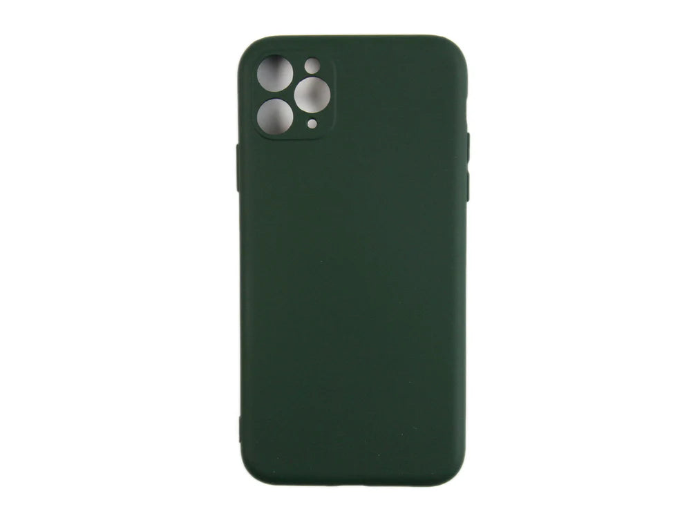 Puha TPU tok iPhone 11 Pro készülékhez (Sötétzöld)