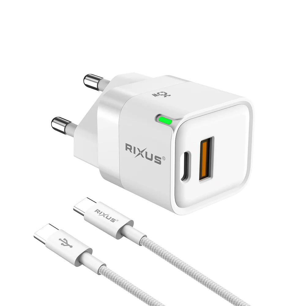 25 W-os töltő USB-C – USB-C kábellel (100 cm)
