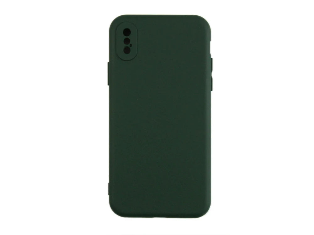 Puha TPU tok iPhone X készülékhez (sötétzöld)