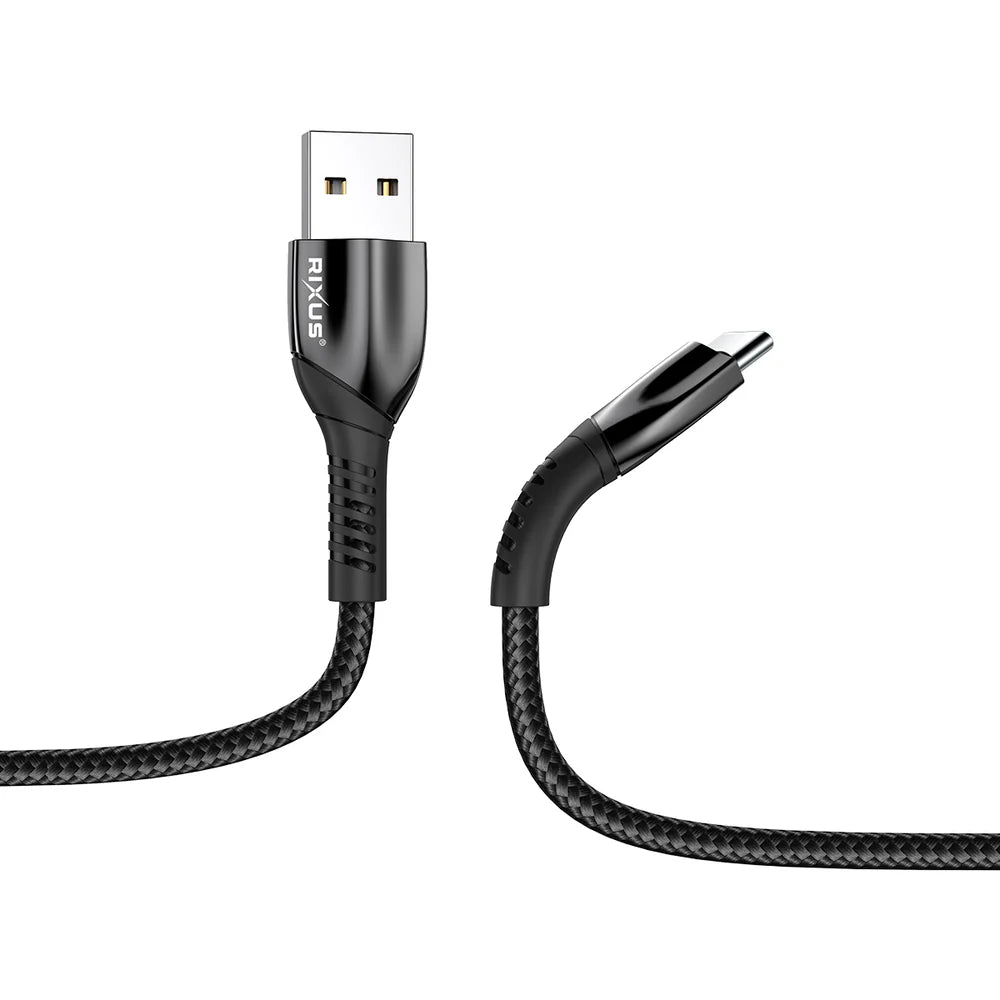 Alumínium USB-A – USB-C adatkábel dobozzal, fekete (100 cm)