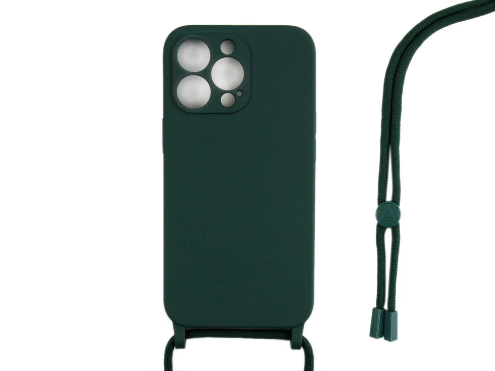 TPU tok pánttal iPhone 13 Pro készülékhez (Sötétzöld)