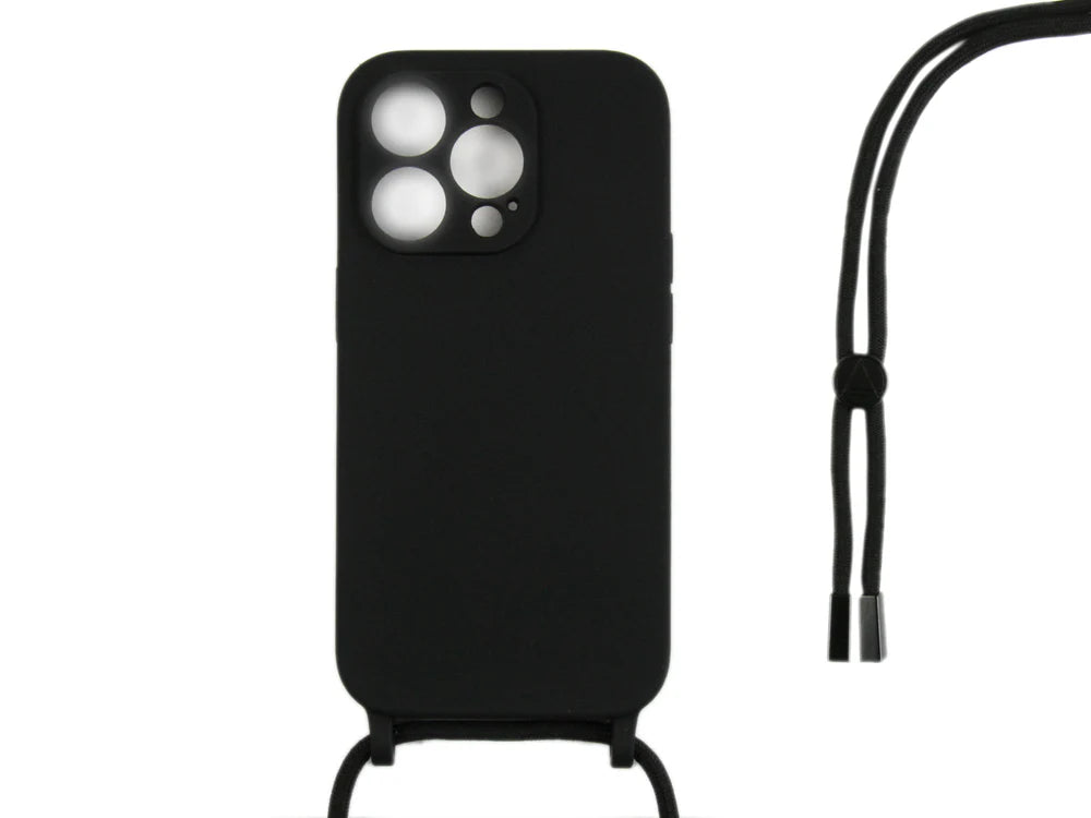 TPU tok pánttal iPhone 14 Pro készülékhez (fekete)