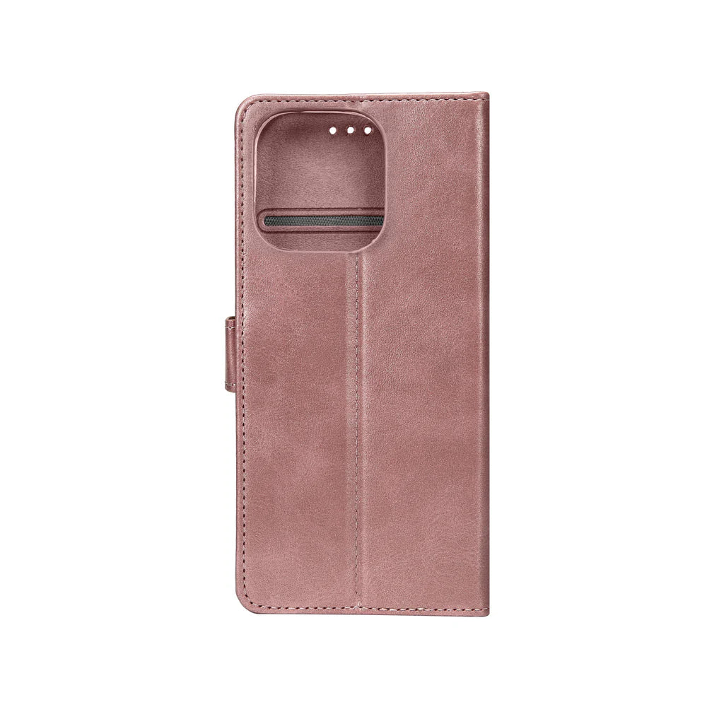 Könyv típusú tok iPhone 16 Pro Max készülékhez (Rózsaszín)