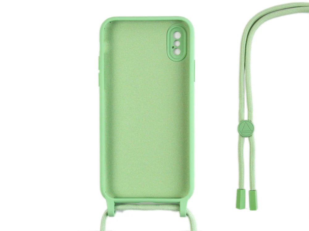 TPU tok pánttal iPhone XS-hez (világoszöld)