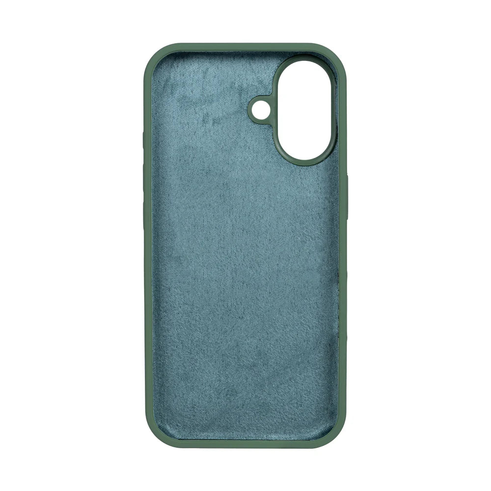 Puha TPU tok iPhone 16-hoz (sötétzöld)