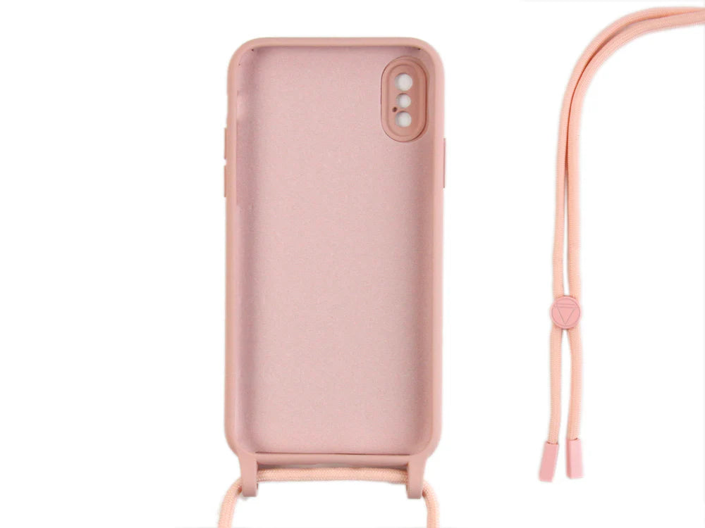TPU tok pánttal iPhone X készülékhez (Rózsaszín)