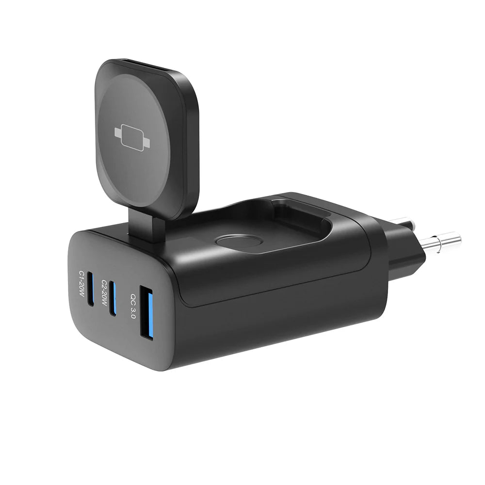 43 W-os töltőblokk Apple Watchhoz, iPhone-hoz és AirPods-hoz (fekete)