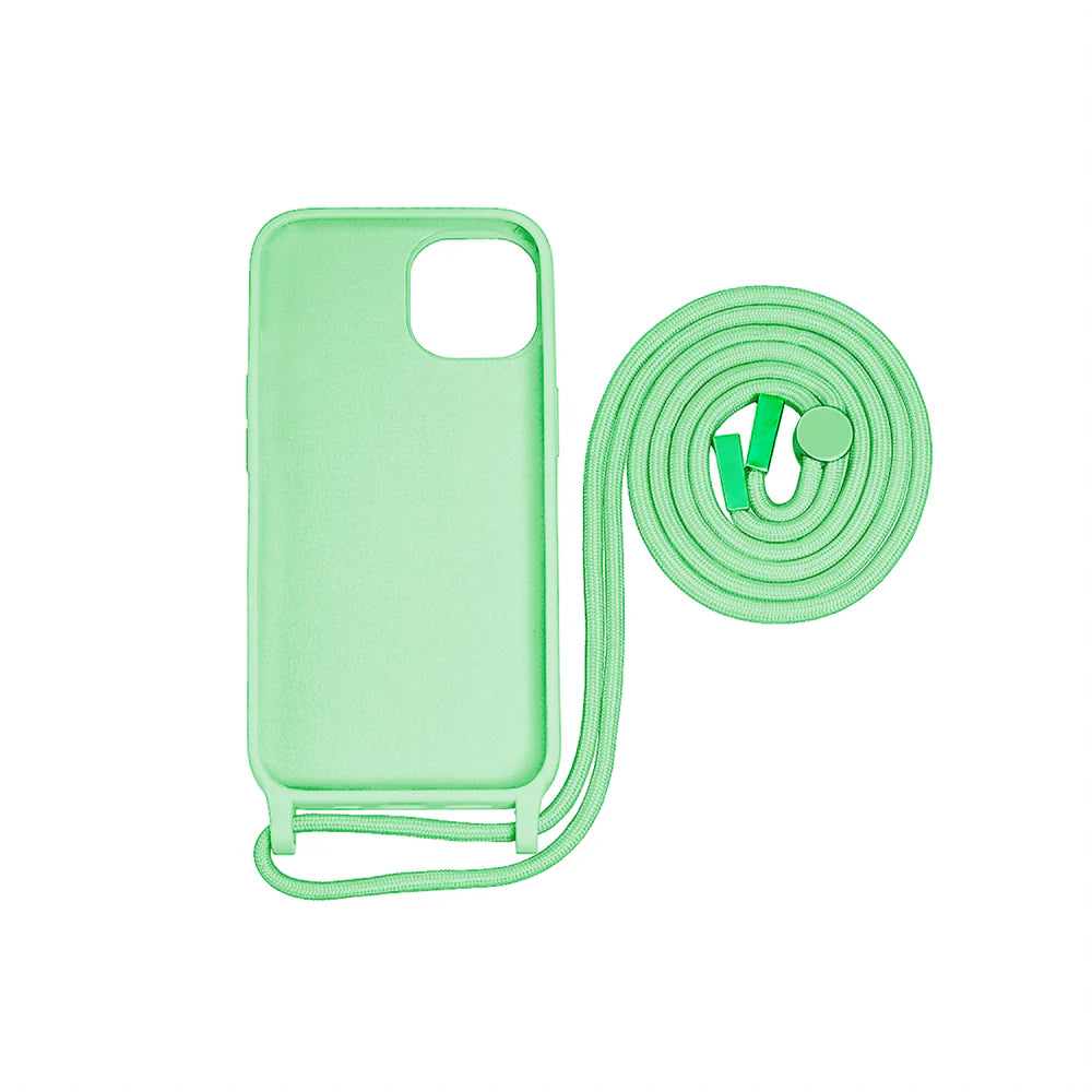 TPU tok szíjjal iPhone 13 Pro készülékhez (világoszöld)