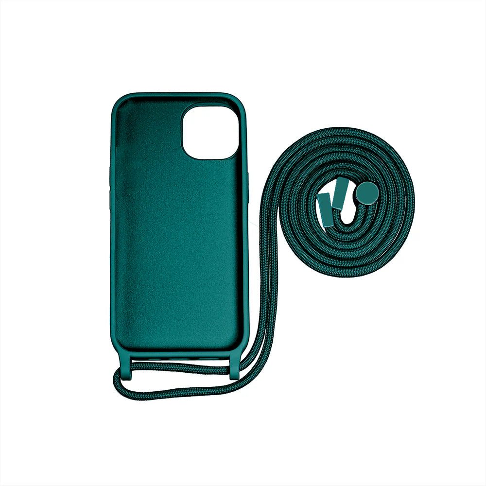 TPU tok pánttal iPhone 14 Pro Max készülékhez (Sötétzöld)